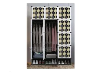 Three Column Plastic Wadrobe Closet