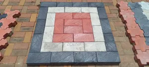 Rectangular Pavers With Color