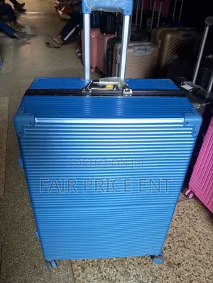 Classy Extra Large Aluminium Plastic Suitcase. ( Blue)