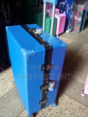 Classy Extra Large Aluminium Plastic Suitcase. ( Blue)