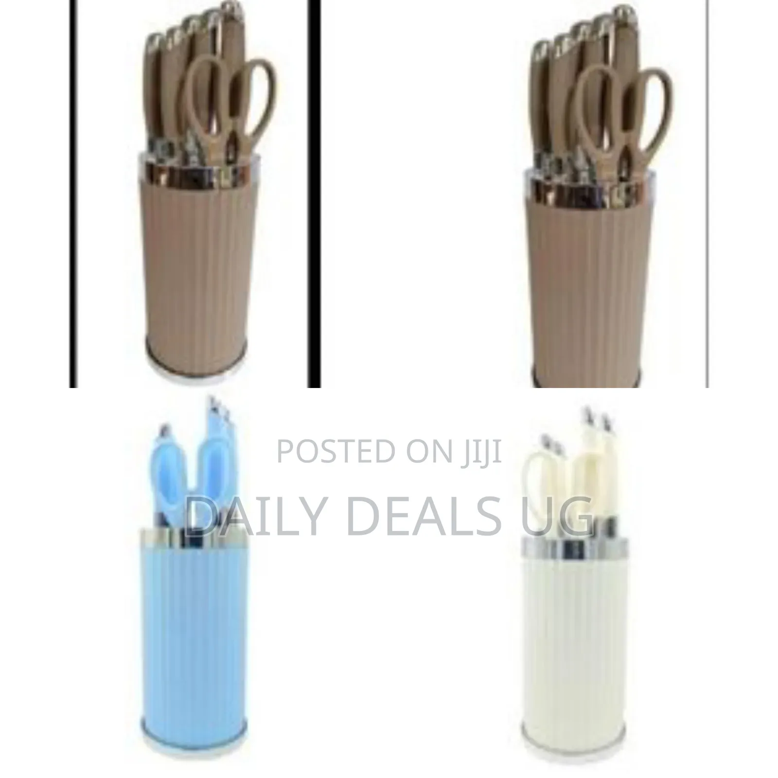 Knife Set 7-Pieces Sharp Knife Set for Kitchen, Non-Slip Stainless