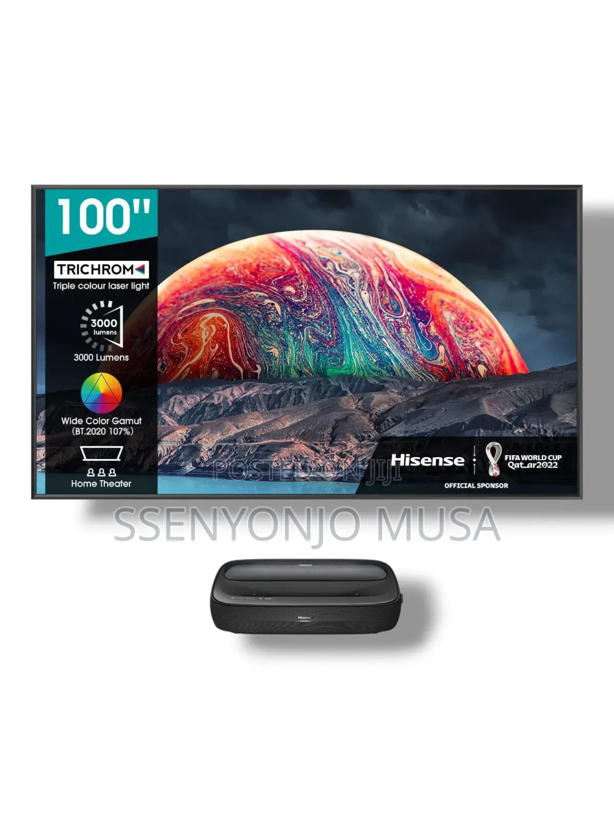 Hisense Pl1 | Uhd Ultra Short Throw Smart Projector
