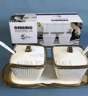 Unique Set Of Ceramic Seasoning Jars