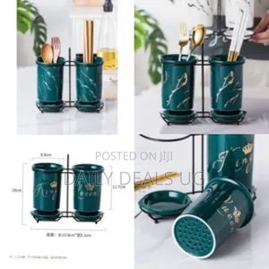 Chopstick Kitchen Rack Ceramic Spoon Cutlery Utensil Holdertube Basket