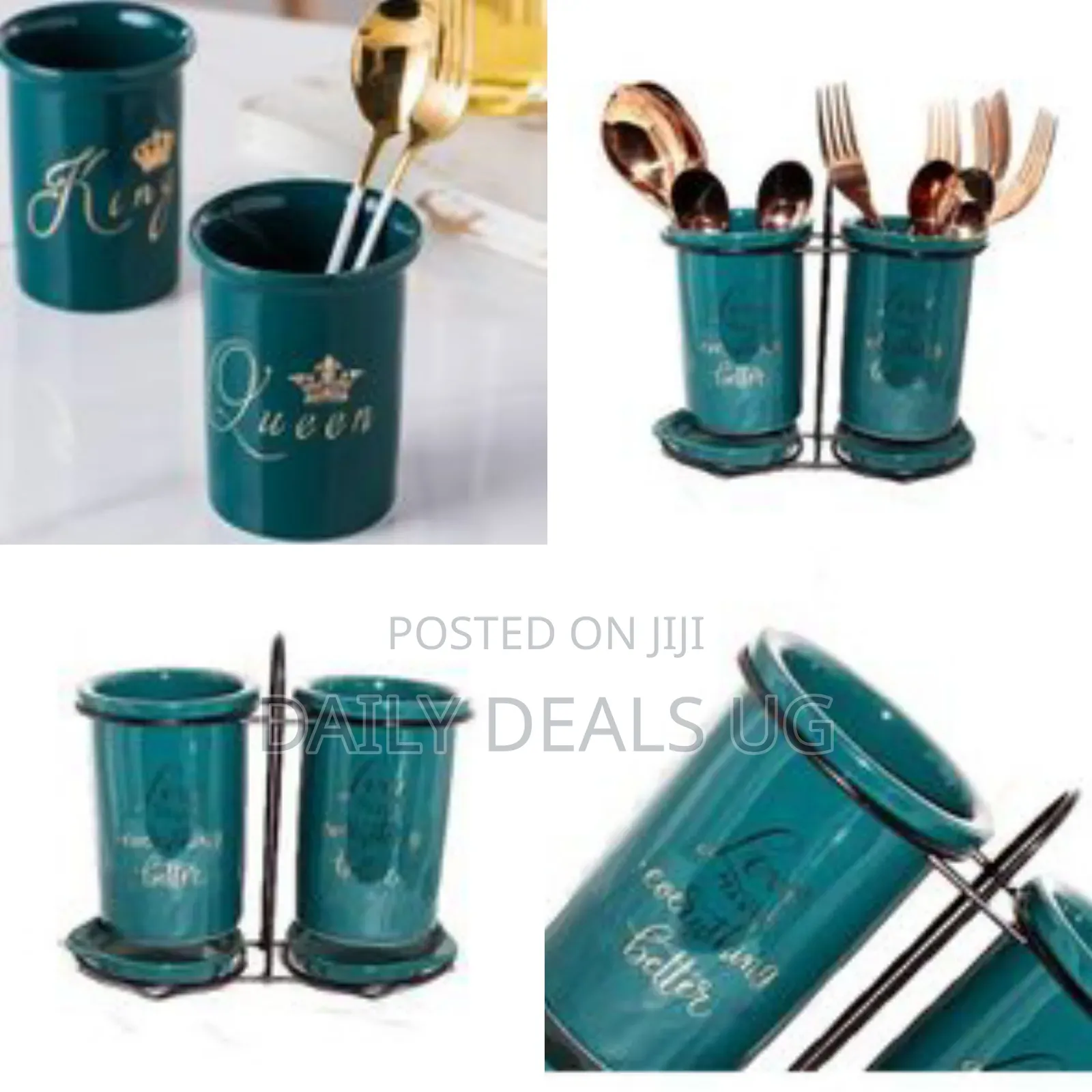 Chopstick Kitchen Rack Ceramic Spoon Cutlery Utensil Holdertube Basket