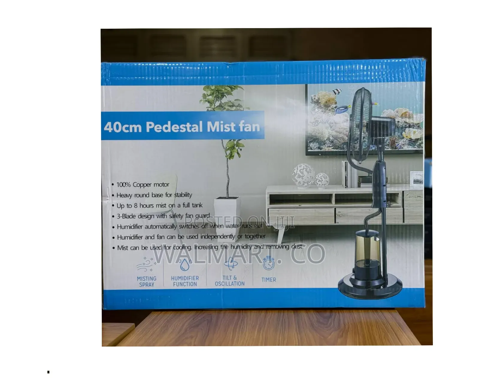 40cm Pedestal Mist Fan