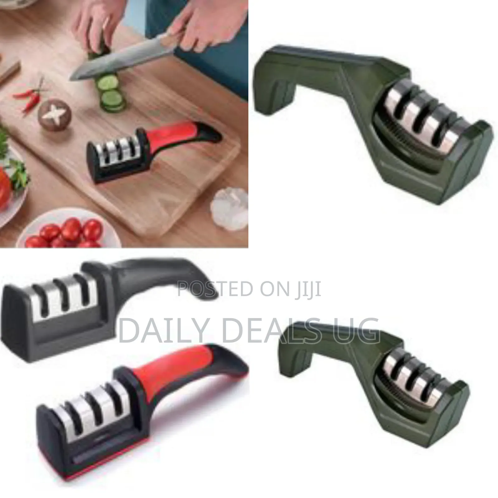 3/4 Stage Kitchen Knife Sharpener Handheld Multi-Function Quick Sharp