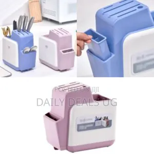 1 Piece of Knife Holder Square Knife Block Multi-Purpose Countertop