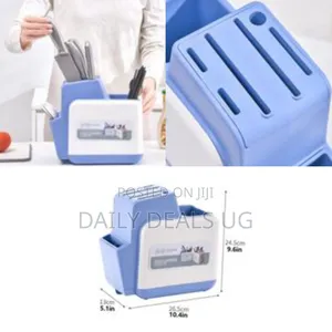 1 Piece of Knife Holder Square Knife Block Multi-Purpose Countertop