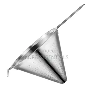 Stainless Steel Funnel With A Built-in Strainer