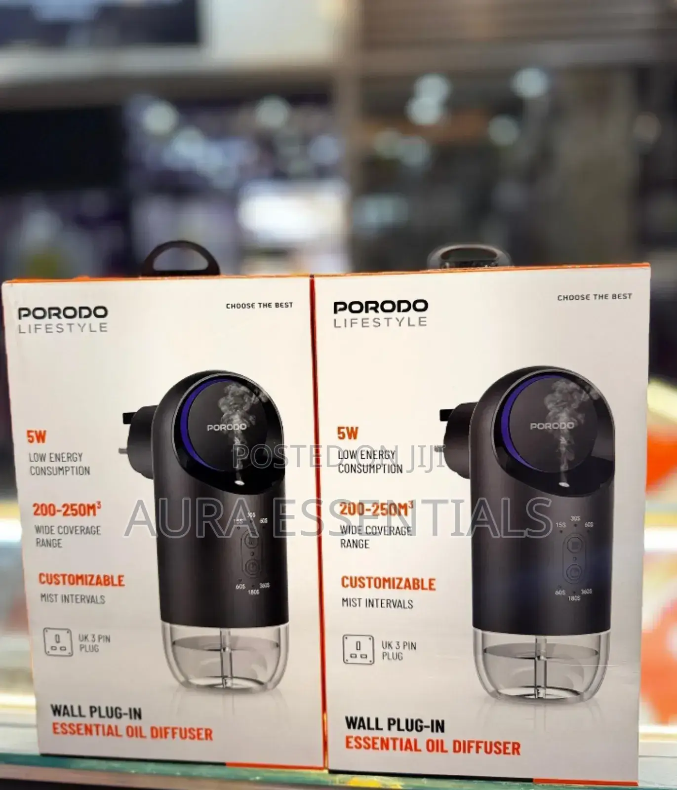 Porodo Lifestyle Wall Plug-in Essential Oil Diffuser