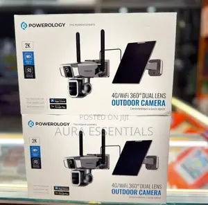 Powerology 4g/Wifi 360° Dual Lens Outdoor Camera