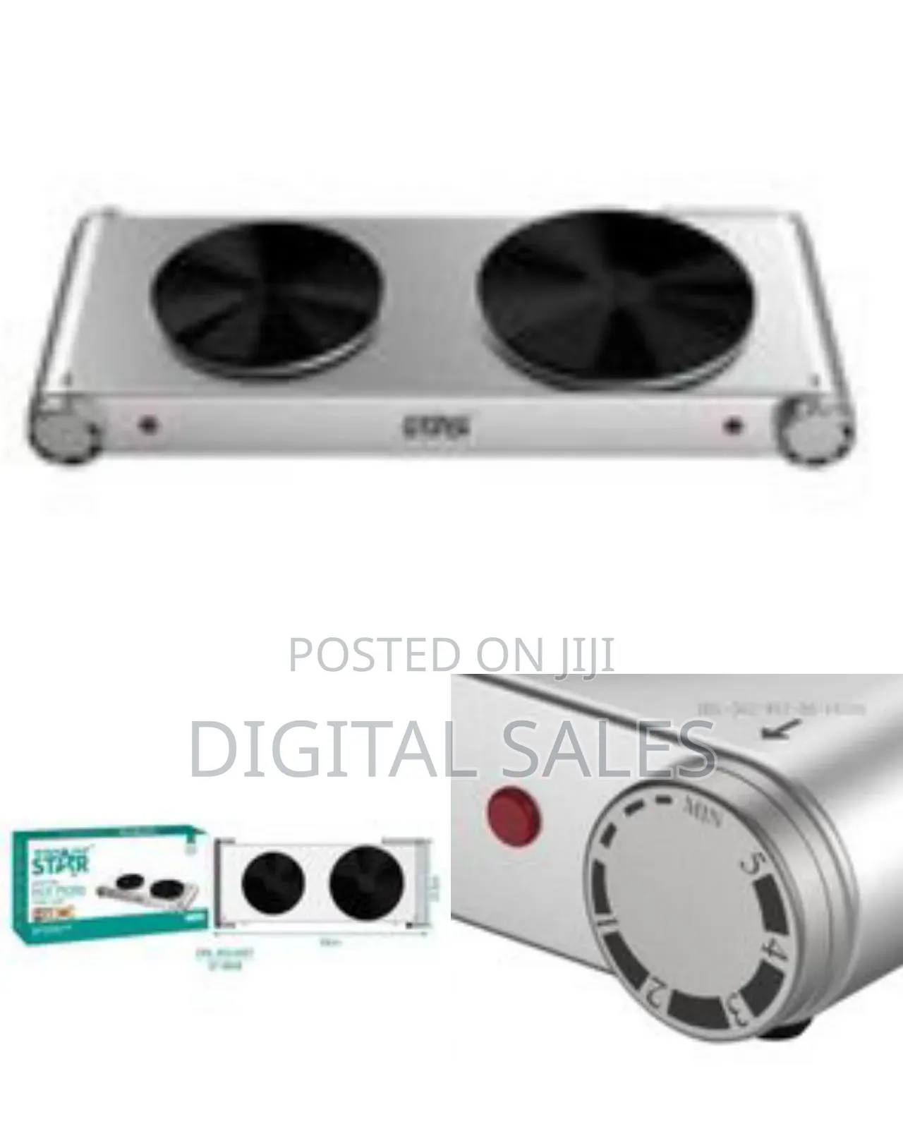 Winningstar Double Burner Heater Hot Plate With Die Cast