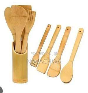 5 Pieces of Bamboo Wooden Ktchen Cooking Utensils