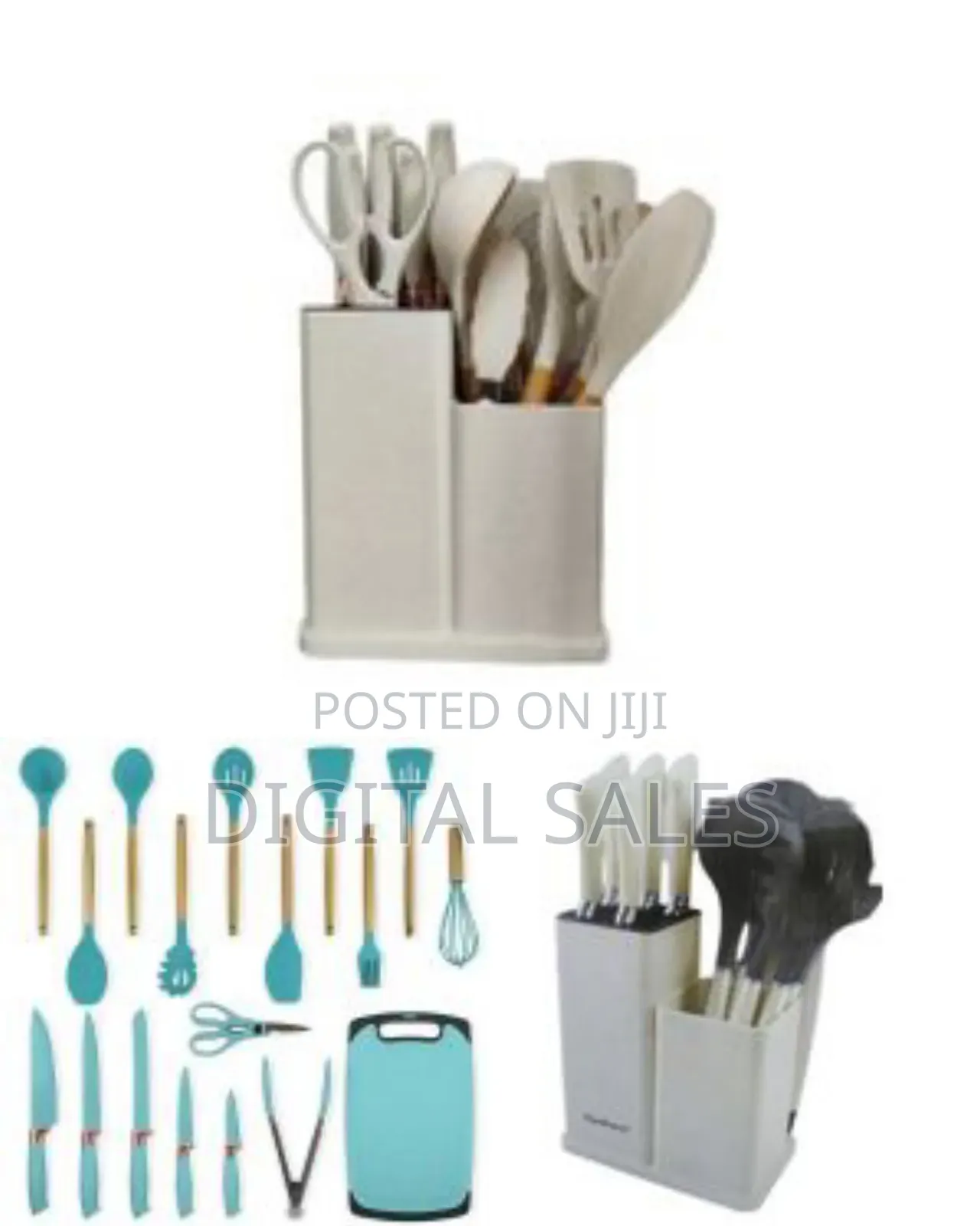 Kitchen Cooking Utensils Knife Set With Block, Holder Cutting