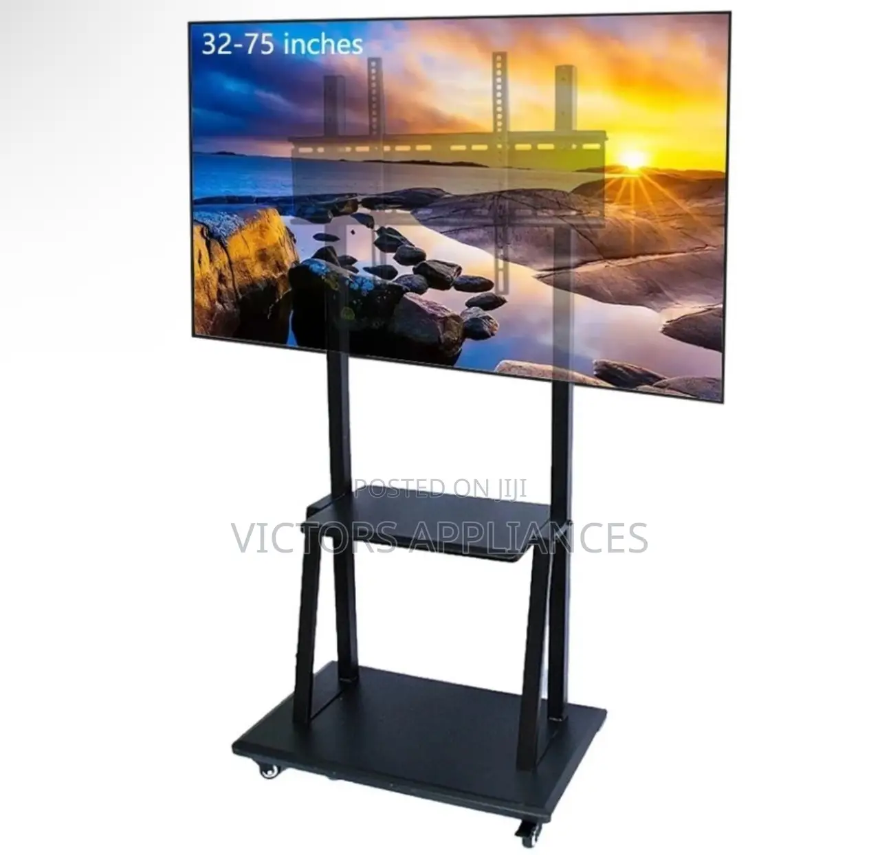 Heavy Duty Mobile Tv Stand Trolley for 32” to 75”