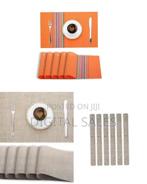 Table Mate 6 PCS Table Mats With a Runner