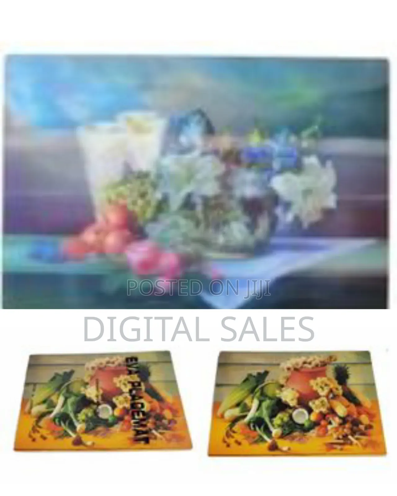 12 Pieces of Plastic Placemats Table Mats for Dining Table Set