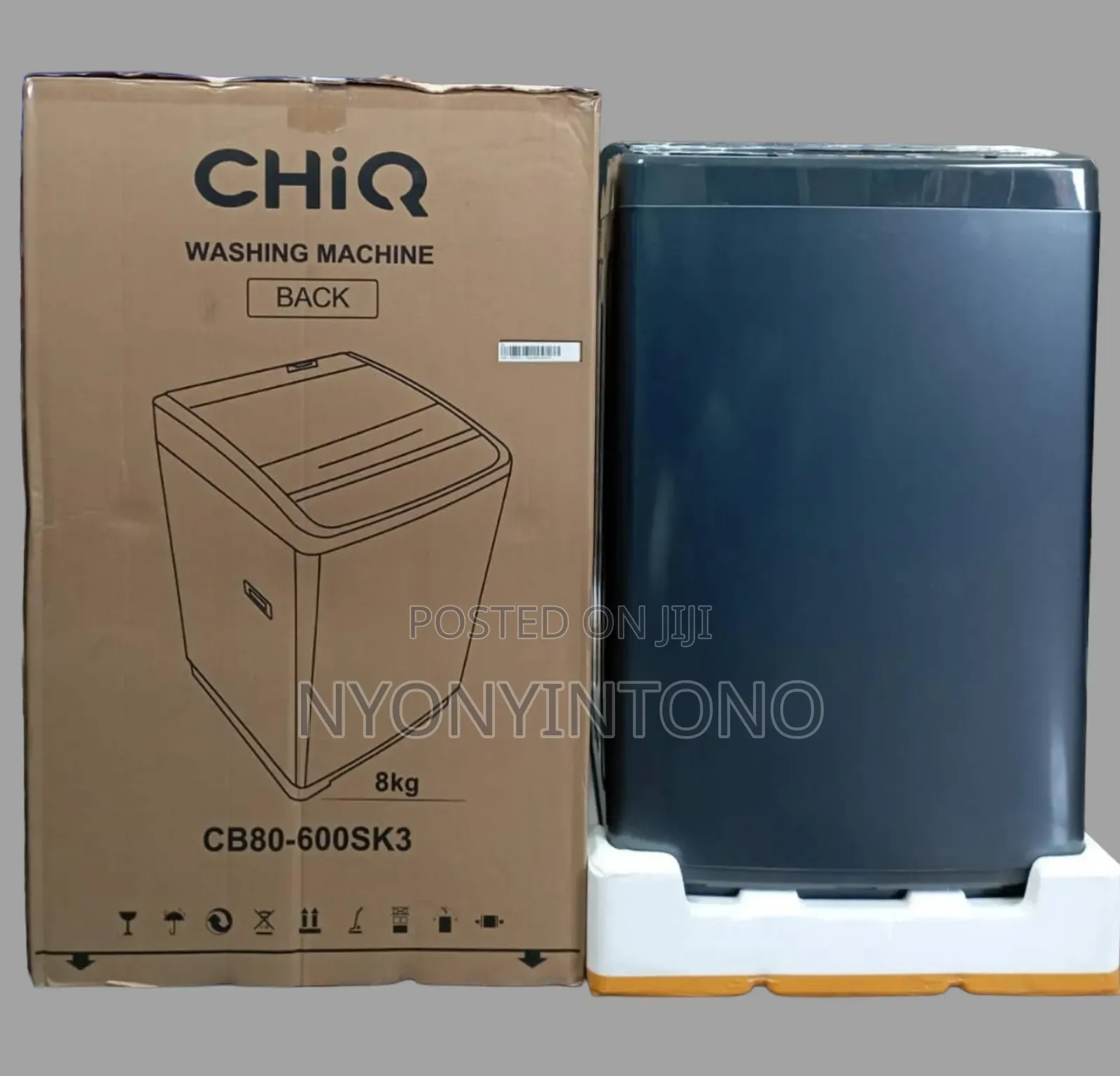 Chiq 8kg Fully Automatic Toploader Washing Machine