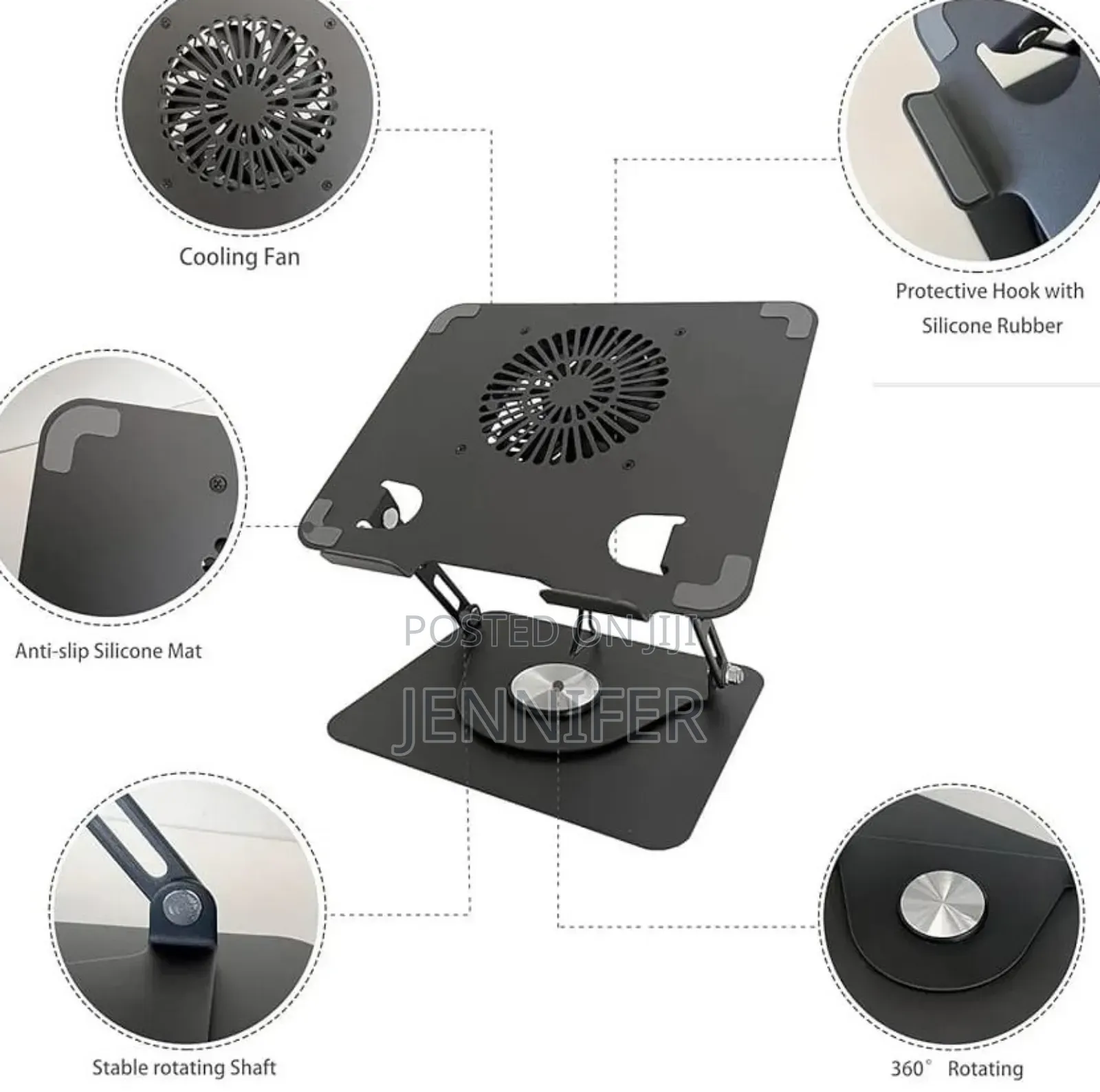 360° Rotating Laptop Stand With Fan
