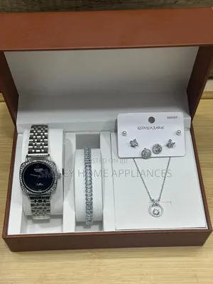 Ladies' Original Rolex Analog Wrist Time Piece With Its Jewelry