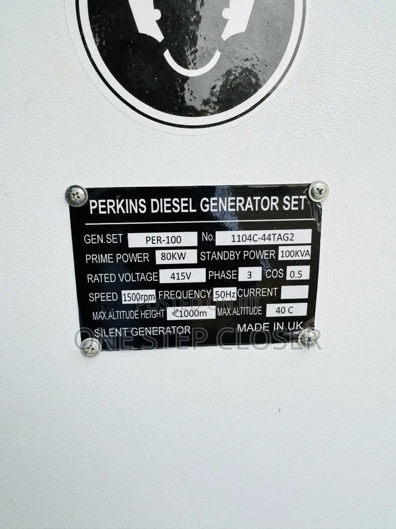 100kva Generetor Perkins Brand