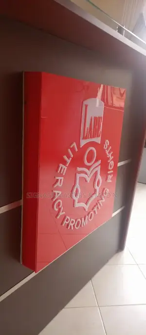 Reception Desk Acrylic Logo