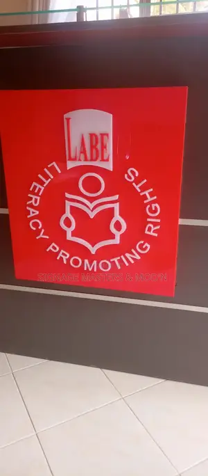 Reception Desk Acrylic Logo