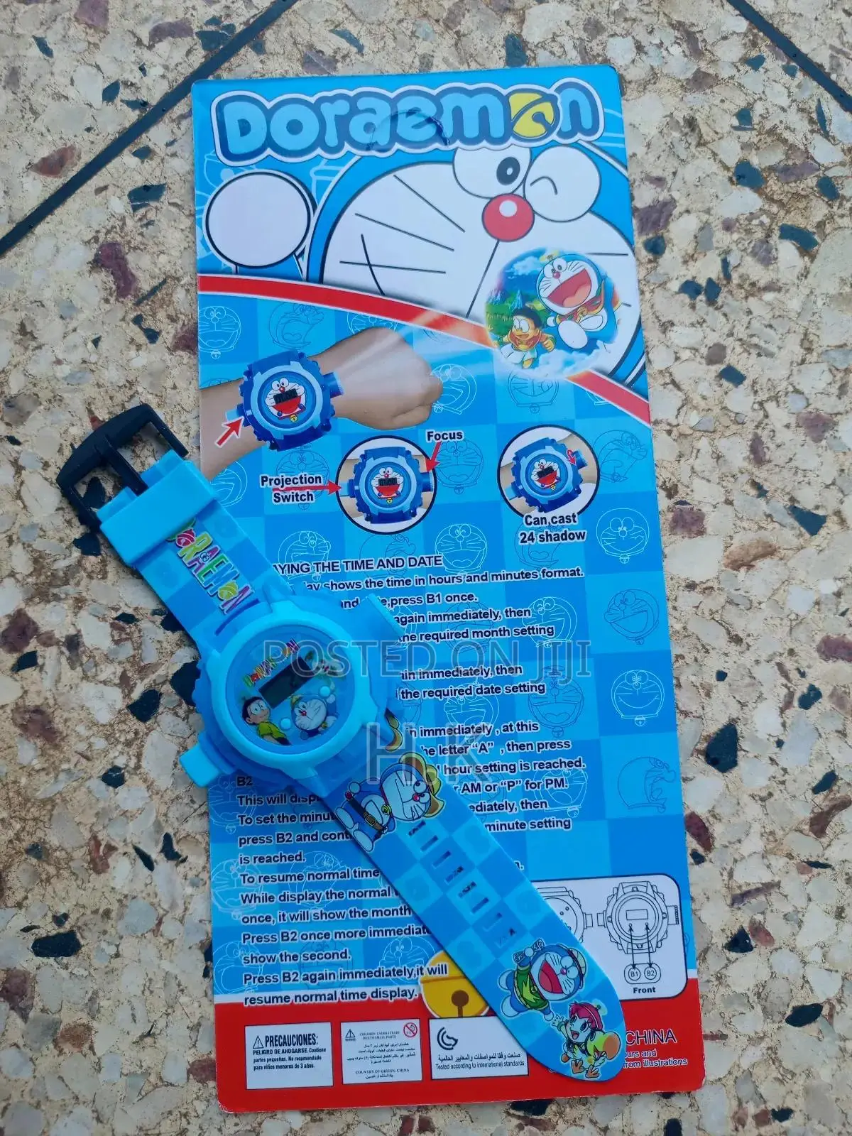 Doraemon-Themed Digital Projector Watch for Children.