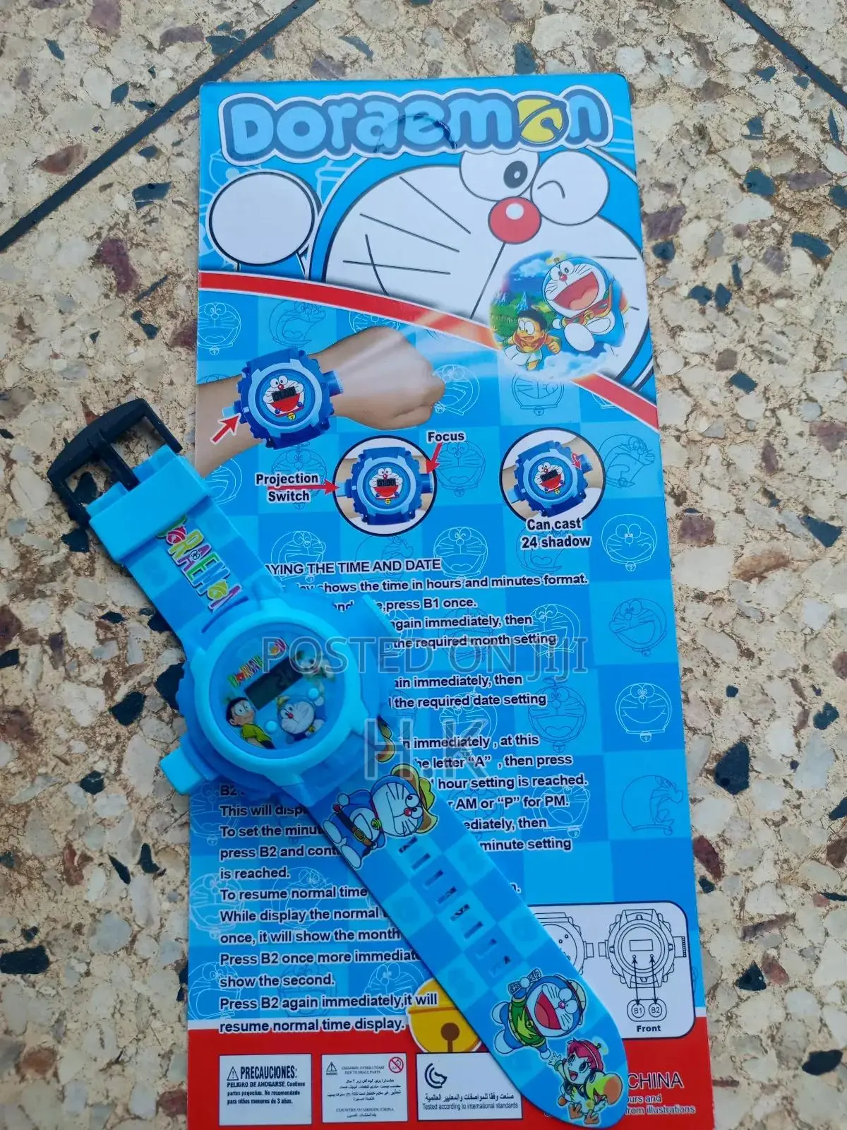 Doraemon-Themed Digital Projector Watch for Children.