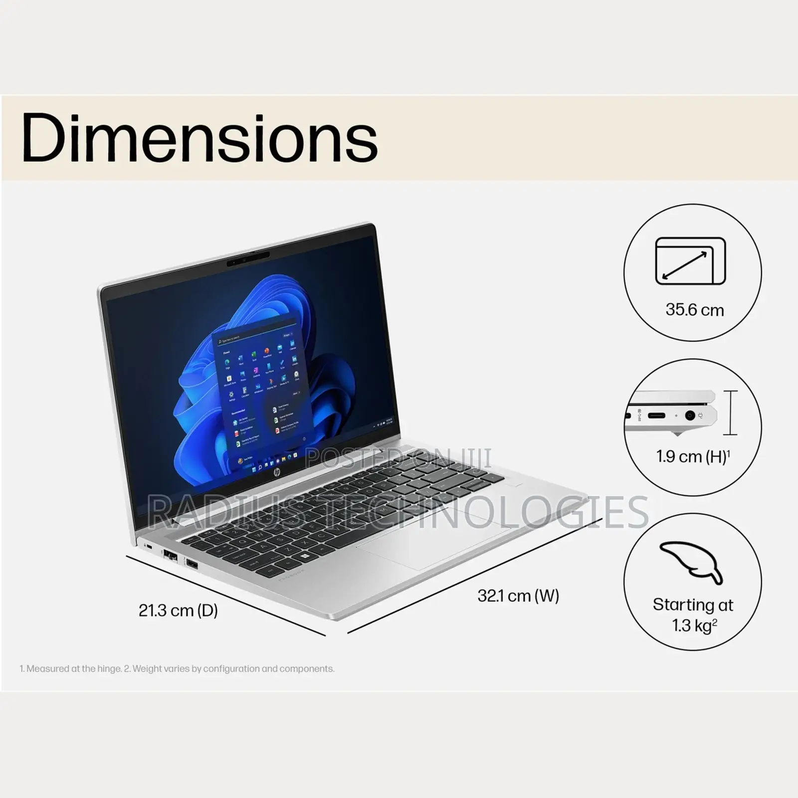 New Laptop HP ProBook 440 G10 8GB Intel Core i5 SSD 512GB