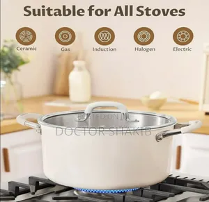 New 24cm Stainless Steel Stock Locking Pot With Lid