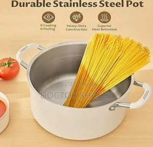 New 24cm Stainless Steel Stock Locking Pot With Lid