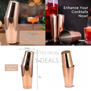 Anti-Rust Stainless Steel Boston Cocktail Shaker Mixer - 2-Piece