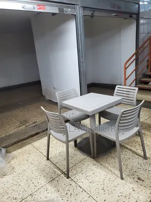 Imported Outdoor Plastic Chairs and Table Plastic Table