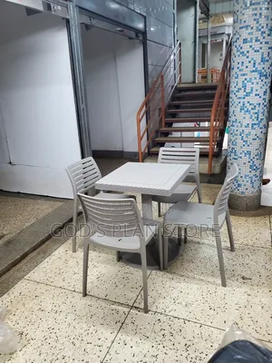 Imported Outdoor Plastic Chairs and Table Plastic Table