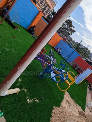 Playing Kid's Grass Carpet for School Use