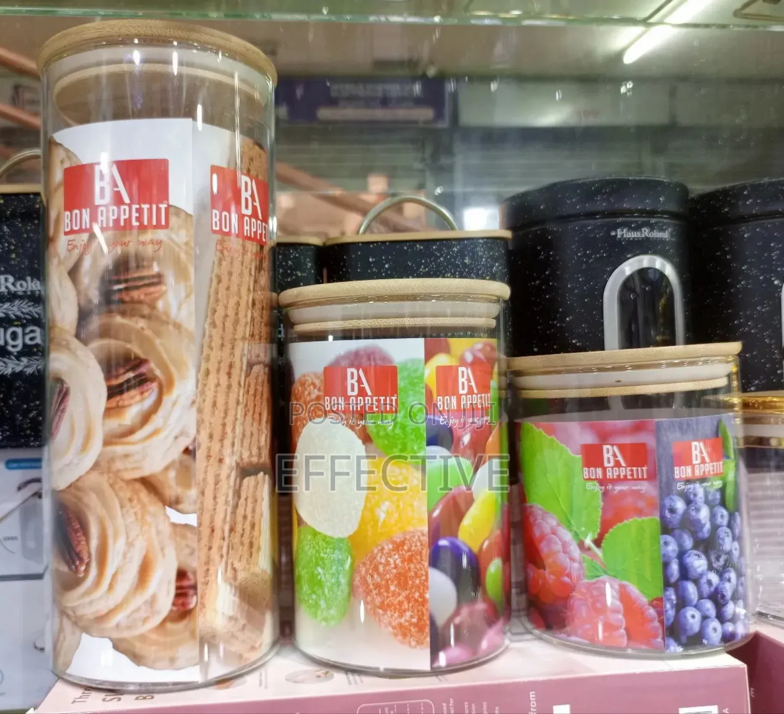 Bon Appetit Storage Glass Jars Set