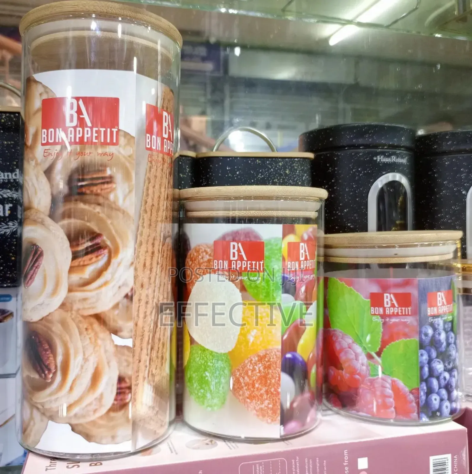 Bon Appetit Storage Glass Jars Set