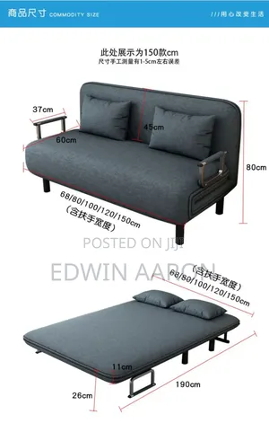 Multi-Functional Sofa Bed - 5x6 / 2 Seater