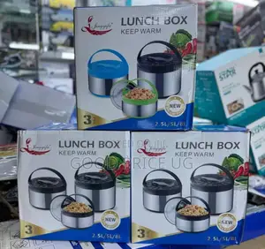 3pc Set 1.5/2/2.5 L Food Warmer Thermal Insulation Hot Pot Casse