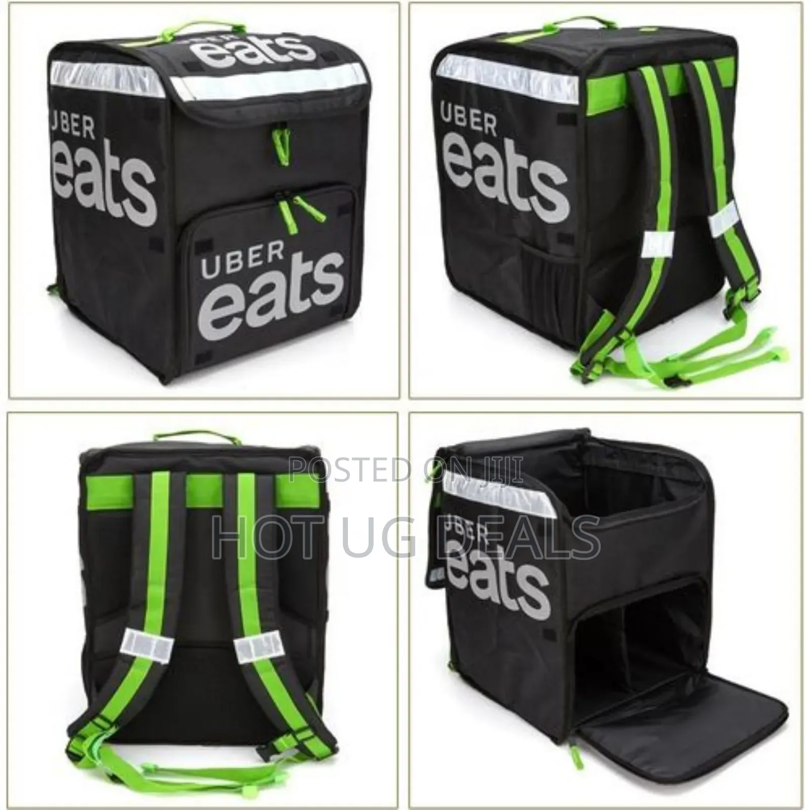 Large Pizza Hot Cooler Backpack Uber Eats Fast Food Delivery Bag