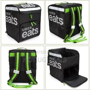 Large Pizza Hot Cooler Backpack Uber Eats Fast Food Delivery Bag