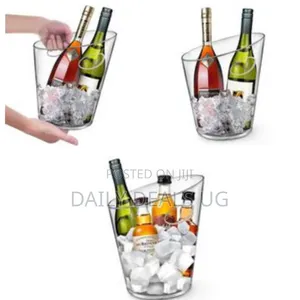 6.5l Acrylic Cooler Beer Wine Champagne Ice Bucket With Lid