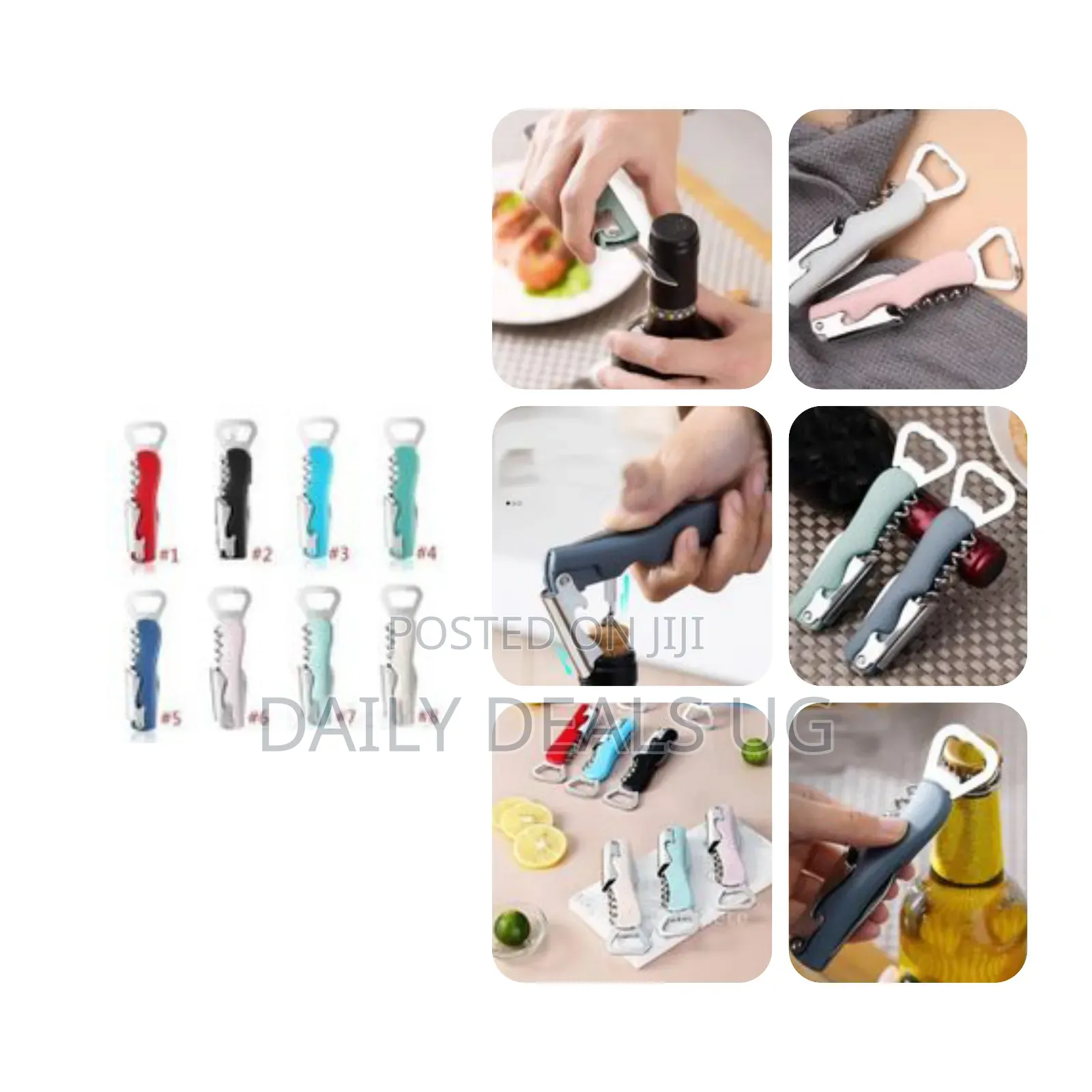 Portable Corkscrew Wine Bottle Opener Stainless Steel Screw Drill Bit