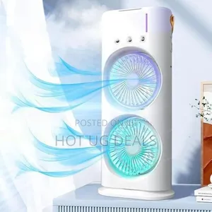 Portable Fan Double Ended Spray Desk Fan With Cooler Usb Rechargeable