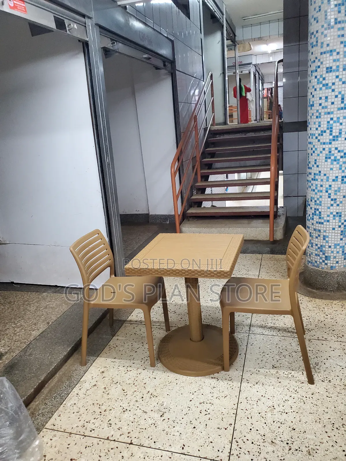 Executive Plastic Chairs and Table Set