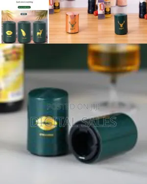 Magnetic Bottle Opener Automatic Press Down Bounce Lid Corkscrew
