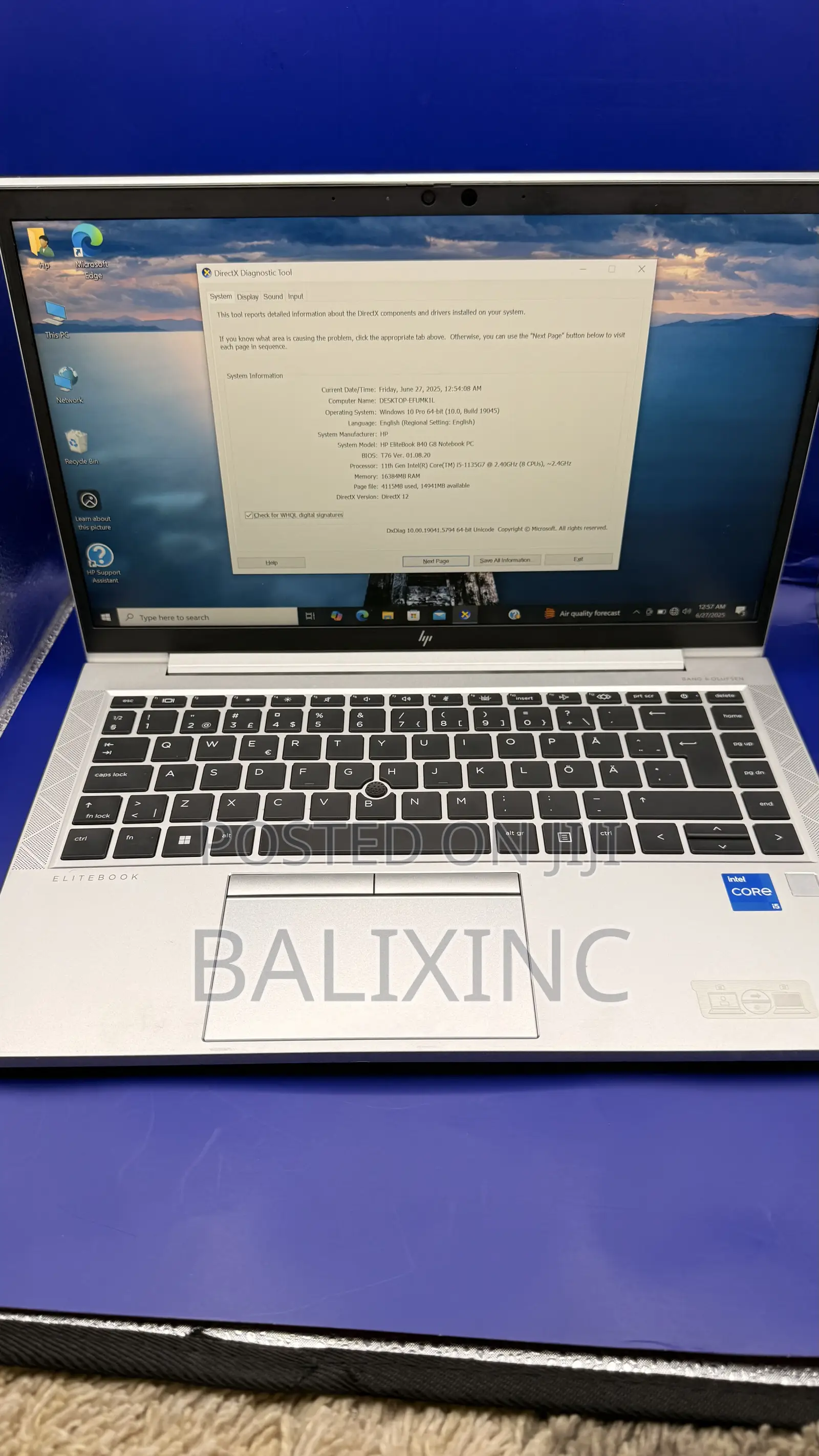 New Laptop HP EliteBook 840 G8 16GB Intel Core I5 SSD 256GB