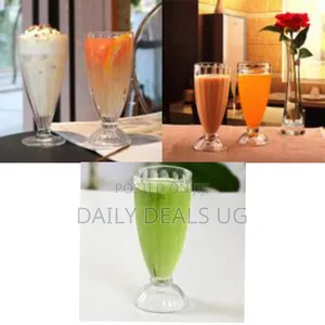 6 Pieces Set of Milk Shakes Dessert Sundae Ice Cream Fruit Cocktail